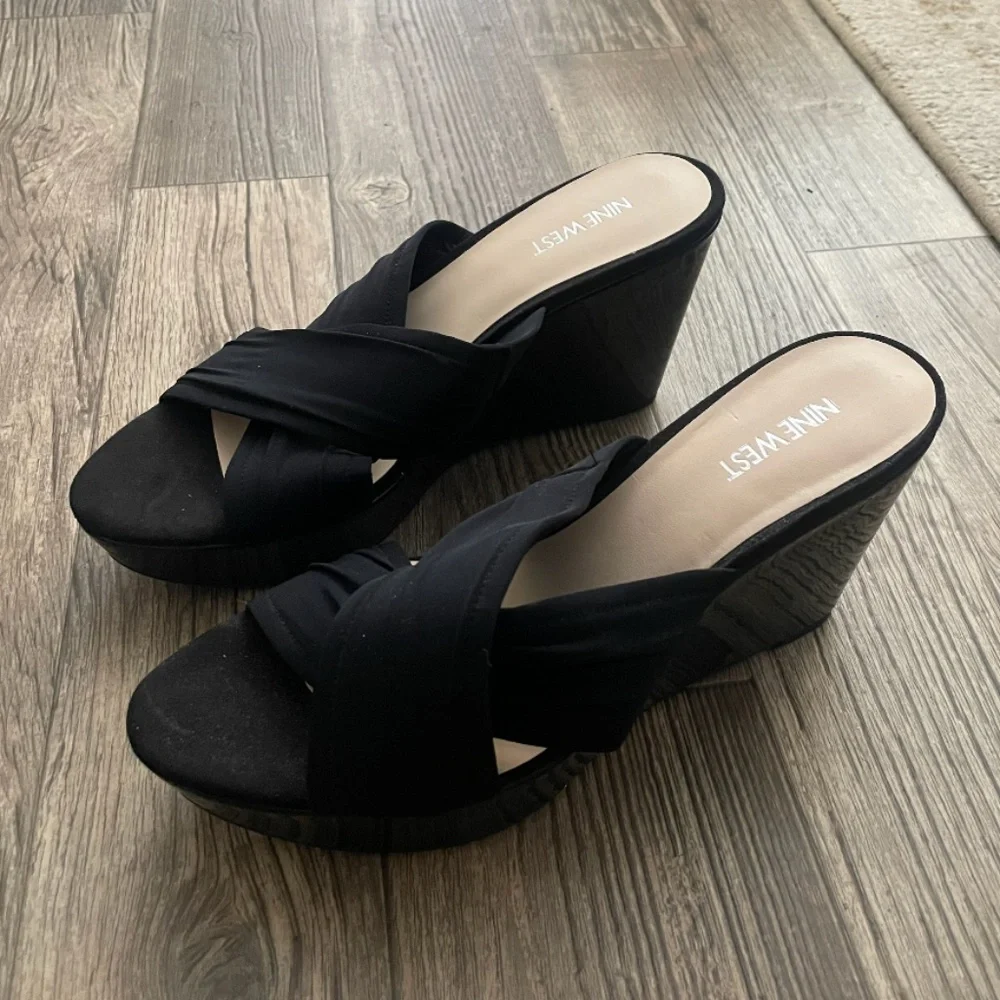 Block Classy Chic Party Elegant Business Casual Work Wedge Boho Heel Sandals